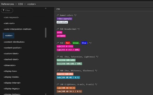 CSSpectrum  from Chrome web store to be run with OffiDocs Chromium online
