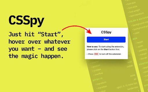 CSSpy  from Chrome web store to be run with OffiDocs Chromium online