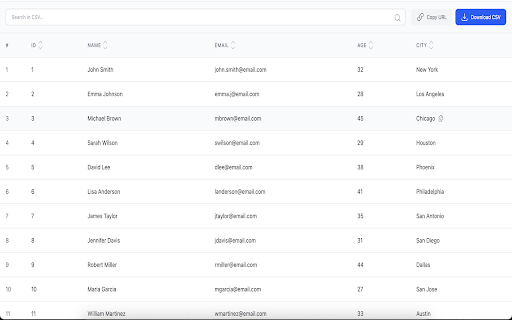 CSV Viewer  from Chrome web store to be run with OffiDocs Chromium online