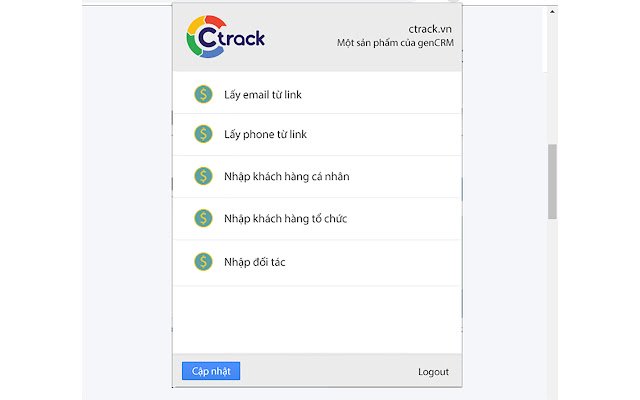 Ctrack dal Chrome Web Store da eseguire con OffiDocs Chromium online