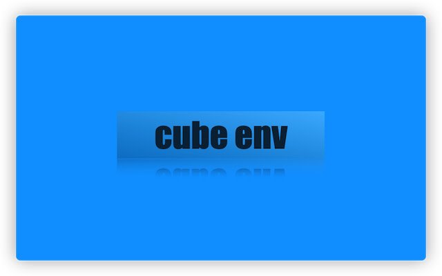 cube env จาก Chrome เว็บสโตร์ที่จะรันด้วย OffiDocs Chromium ทางออนไลน์