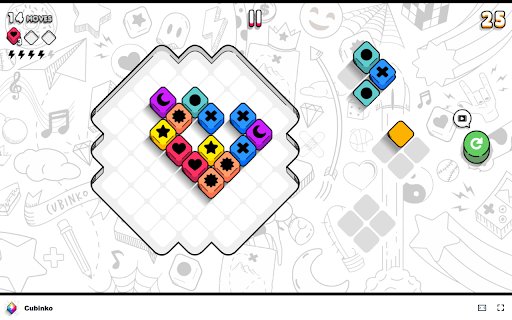 Cubinko Game Challenge yourself with the ultimate block puzzle!  from Chrome web store to be run with OffiDocs Chromium online