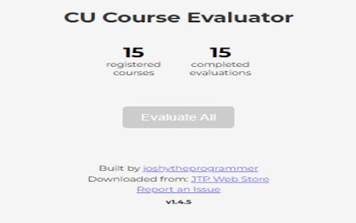 CU Course Evaluator  from Chrome web store to be run with OffiDocs Chromium online