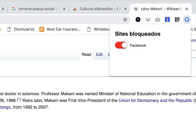 Cultural distraction  from Chrome web store to be run with OffiDocs Chromium online