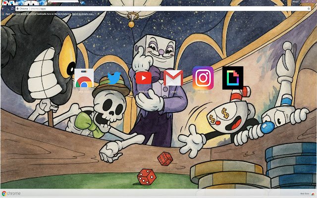 CUPHEAD | Chrome വെബ് സ്റ്റോറിൽ നിന്നുള്ള ഈസി പാഷൻ 1920X1080 HD തീം OffiDocs Chromium ഓൺലൈനിൽ പ്രവർത്തിക്കും