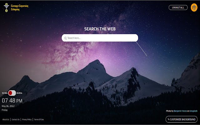 Currency Conversion Extension  from Chrome web store to be run with OffiDocs Chromium online