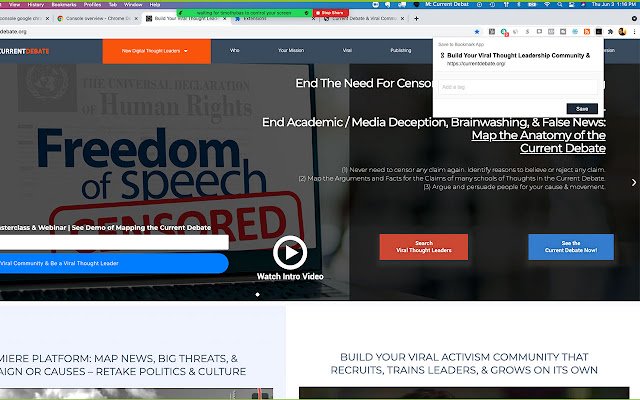 OffiDocs Chromium 온라인과 함께 실행되는 Chrome 웹 스토어의 현재 토론 북마크