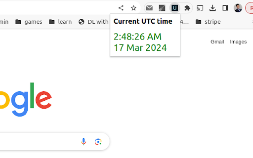 Current Time UTC  from Chrome web store to be run with OffiDocs Chromium online