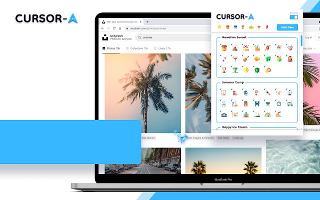 Cursor A custom cursor  from Chrome web store to be run with OffiDocs Chromium online