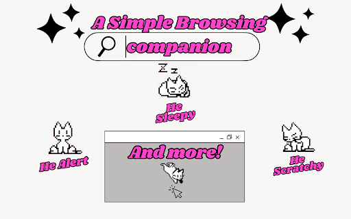 Cursor Cat  from Chrome web store to be run with OffiDocs Chromium online