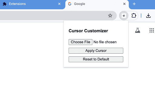 Cursor Customizer  from Chrome web store to be run with OffiDocs Chromium online
