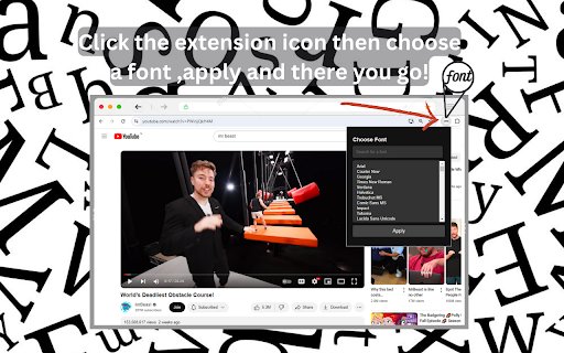 custem Font Changer  from Chrome web store to be run with OffiDocs Chromium online
