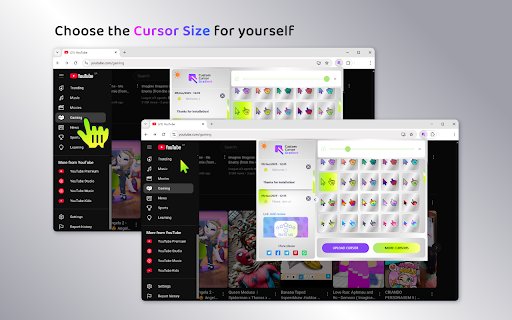 Custom Cursor Gradient  from Chrome web store to be run with OffiDocs Chromium online