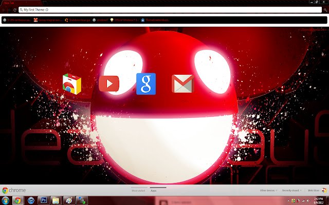 Chrome web mağazasından özel Deadmau5 Teması HDDjZGFX, OffiDocs Chromium çevrimiçi ile çalıştırılacak
