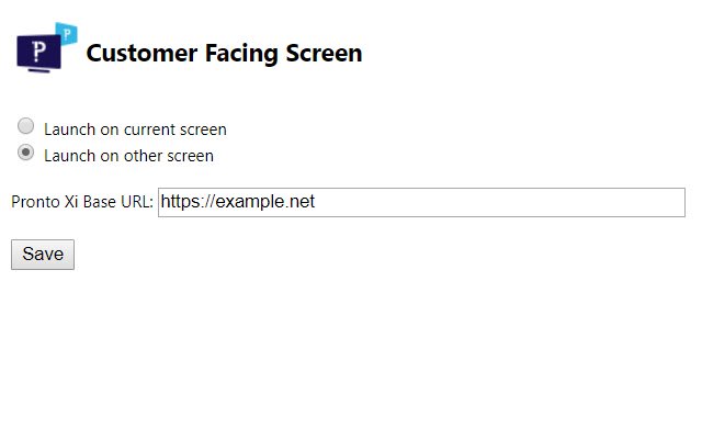 Customer Facing Screen  from Chrome web store to be run with OffiDocs Chromium online