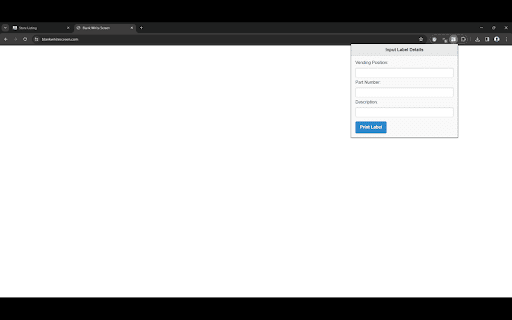 Customer Label Print  from Chrome web store to be run with OffiDocs Chromium online