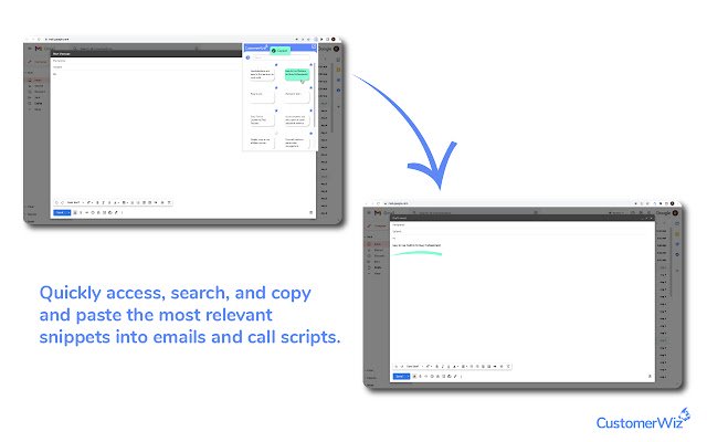 CustomerWiz สำหรับ Chrome จาก Chrome เว็บสโตร์เพื่อใช้งานร่วมกับ OffiDocs Chromium ออนไลน์