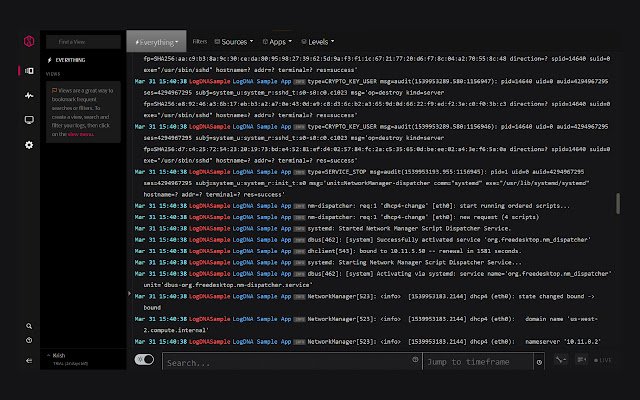 Customize LogDNA  from Chrome web store to be run with OffiDocs Chromium online