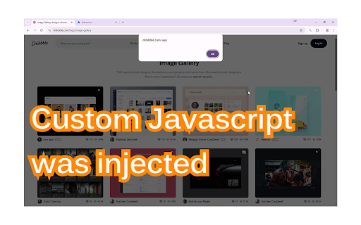 Custom JavaScript for Websites  from Chrome web store to be run with OffiDocs Chromium online