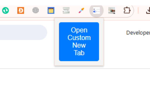 Custom New Tab Greeting  from Chrome web store to be run with OffiDocs Chromium online