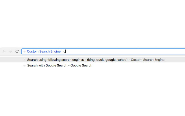 Custom Search Engine  from Chrome web store to be run with OffiDocs Chromium online