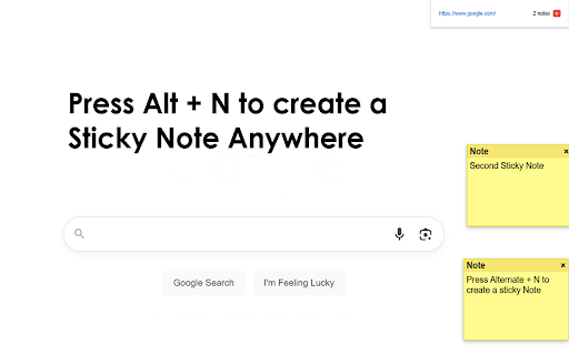 Custom Sticky Notes  from Chrome web store to be run with OffiDocs Chromium online