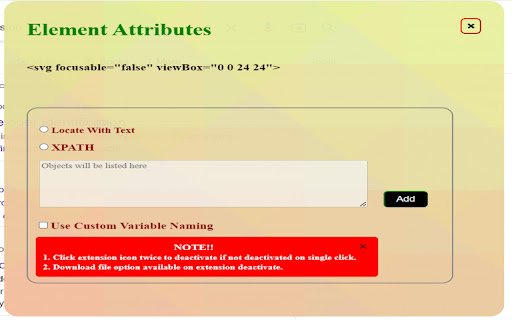 Custom Xpath  from Chrome web store to be run with OffiDocs Chromium online