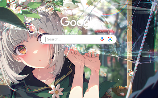 Cute Anime Girl Blushing Anime Theme  from Chrome web store to be run with OffiDocs Chromium online