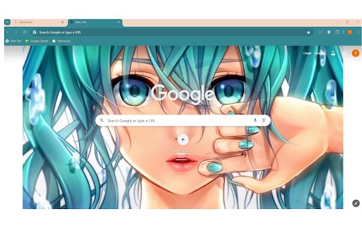 Cute Blue Anime  from Chrome web store to be run with OffiDocs Chromium online