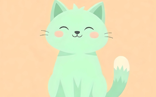 Cute cat image  from Chrome web store to be run with OffiDocs Chromium online