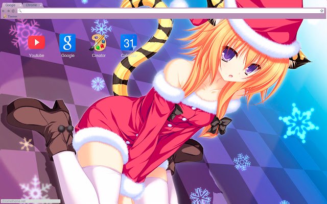 Cute ecchi christmas anime girl1280x720  from Chrome web store to be run with OffiDocs Chromium online