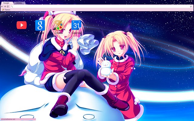 OffiDocs Chromium online で実行される Chrome Web ストアのかわいい ecchi クリスマス アニメの女の子 1280x720