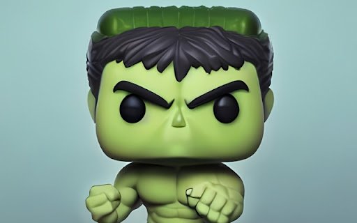 Cute Hulk Funko Pop  from Chrome web store to be run with OffiDocs Chromium online