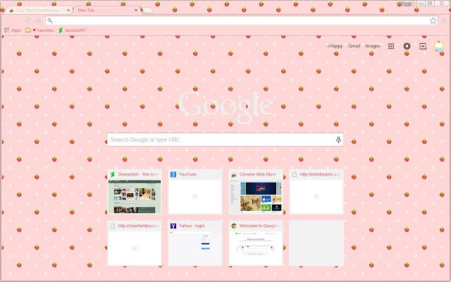 Cute Pixel Strawberries  from Chrome web store to be run with OffiDocs Chromium online