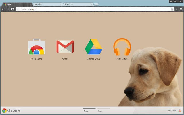 Cute Puppy Theme  from Chrome web store to be run with OffiDocs Chromium online
