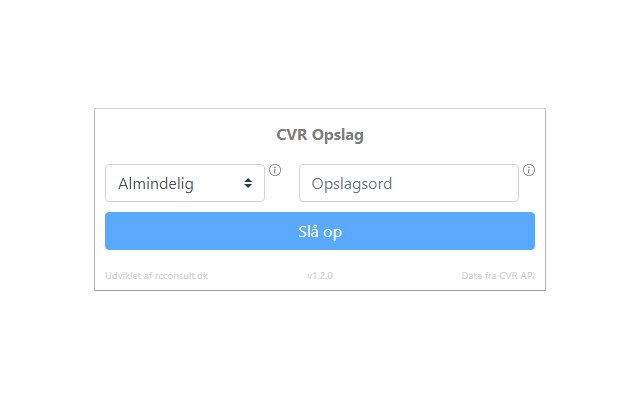CVR-opslag vanuit de Chrome-webwinkel om te draaien met OffiDocs Chromium online