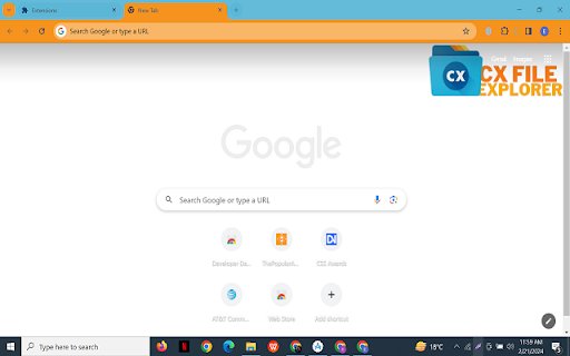 Cxfileexplorer Light Theme  from Chrome web store to be run with OffiDocs Chromium online