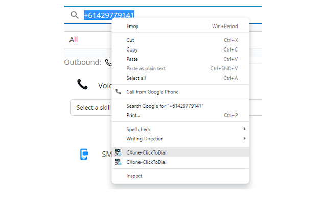 CXone Agent Click to Dial із веб-магазину Chrome для запуску з OffiDocs Chromium онлайн