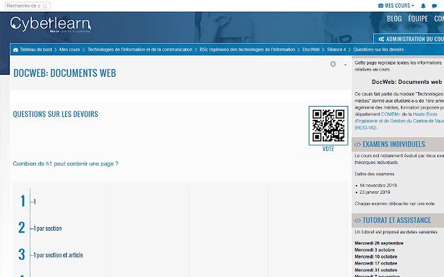 OffiDocs Chromium 온라인과 함께 실행되는 Chrome 웹 스토어의 Cyberlearn 투표 비머 모드