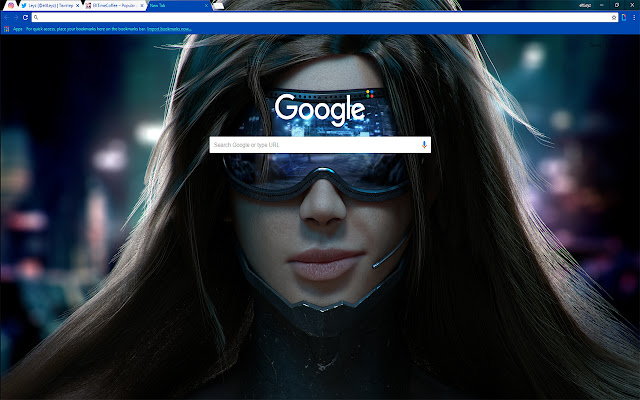 Cyberpunk 2077 Scifi Girl THEME CHROME 2018 из интернет-магазина Chrome будет работать с OffiDocs Chromium онлайн