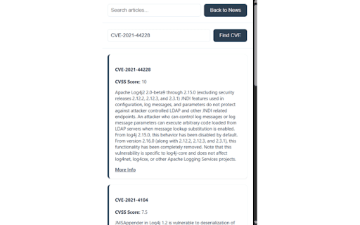 CyberScoop  from Chrome web store to be run with OffiDocs Chromium online