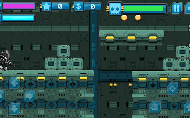 Cyber Soldier Shooting Game  from Chrome web store to be run with OffiDocs Chromium online