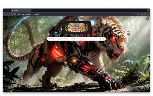 Cyborg Tiger Futuristic Wild Animal (Live Wallpaper)  from Chrome web store to be run with OffiDocs Chromium online