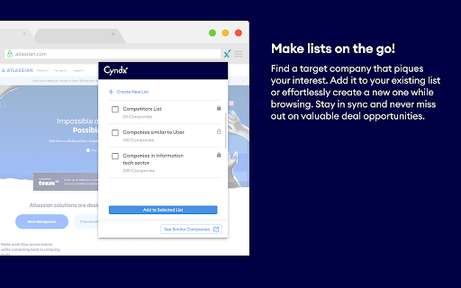 Cyndx for Chrome  from Chrome web store to be run with OffiDocs Chromium online