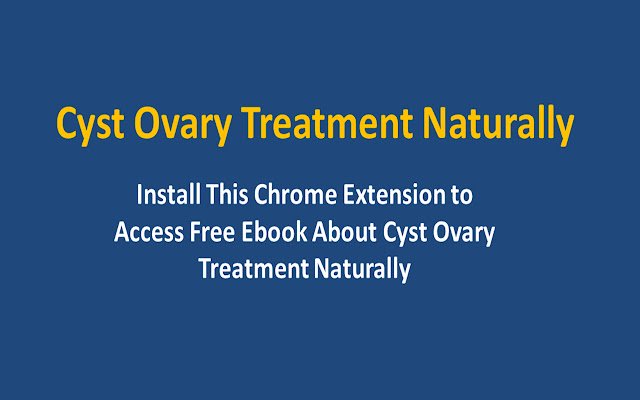 Cyst Ovary Treatment Naturally from Chrome web store to be run with OffiDocs Chromium online Cyst Ovary Treatment Naturally from Chrome web store to be run with OffiDocs Chromium online