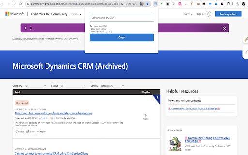 D365 Role Check  from Chrome web store to be run with OffiDocs Chromium online