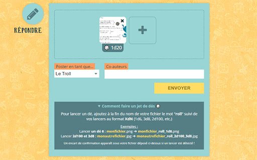 D6tron | RNG pour le Forum Dessiné  from Chrome web store to be run with OffiDocs Chromium online