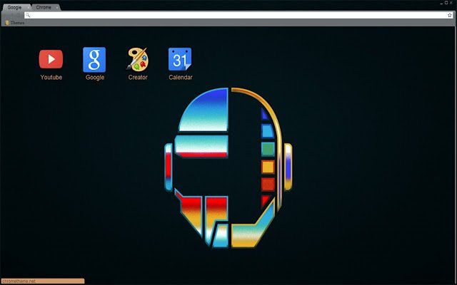 Daft Punk Helmets Theme HD ze sklepu internetowego Chrome do uruchomienia z OffiDocs Chromium online