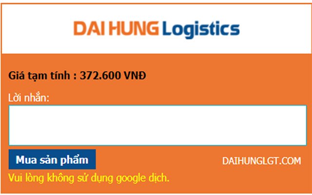DaiHung.com Công cụ đặt hàng  from Chrome web store to be run with OffiDocs Chromium online