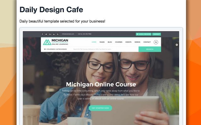 Daily Design Cafe uit de Chrome-webwinkel wordt uitgevoerd met OffiDocs Chromium online